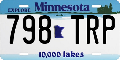 MN license plate 798TRP