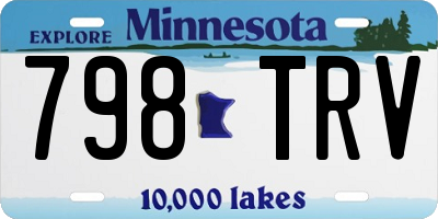 MN license plate 798TRV