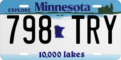 MN license plate 798TRY