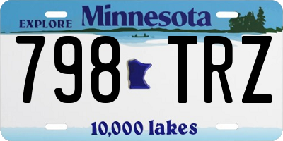 MN license plate 798TRZ