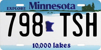 MN license plate 798TSH
