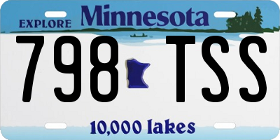 MN license plate 798TSS