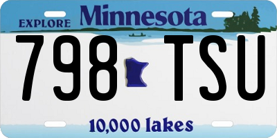 MN license plate 798TSU