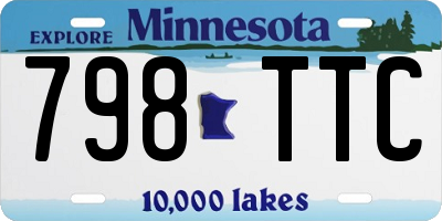 MN license plate 798TTC