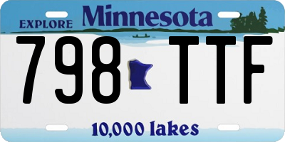 MN license plate 798TTF