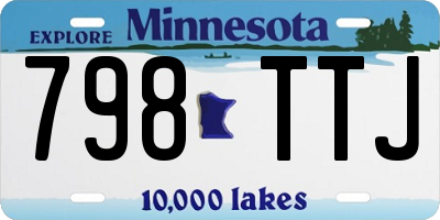 MN license plate 798TTJ