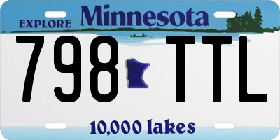 MN license plate 798TTL