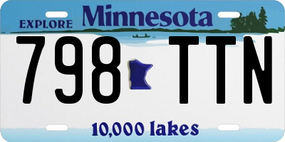 MN license plate 798TTN