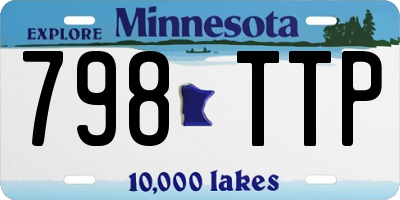 MN license plate 798TTP