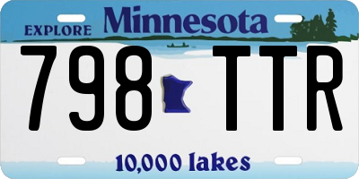 MN license plate 798TTR