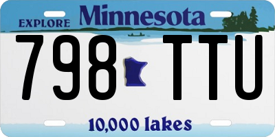 MN license plate 798TTU
