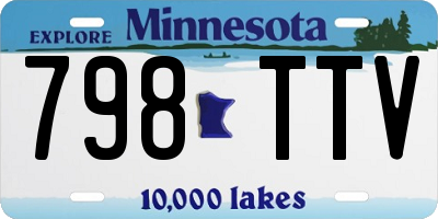 MN license plate 798TTV