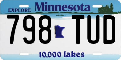 MN license plate 798TUD