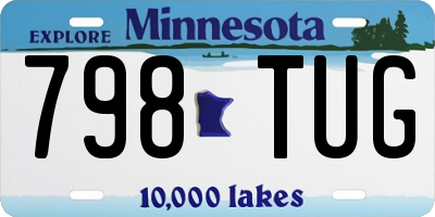MN license plate 798TUG