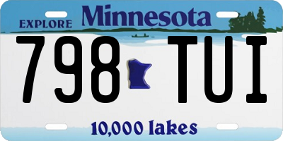 MN license plate 798TUI