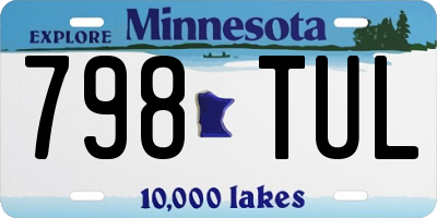 MN license plate 798TUL