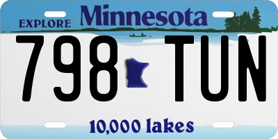 MN license plate 798TUN