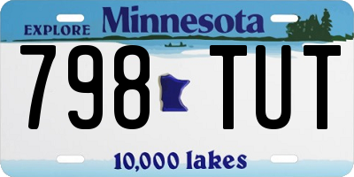 MN license plate 798TUT