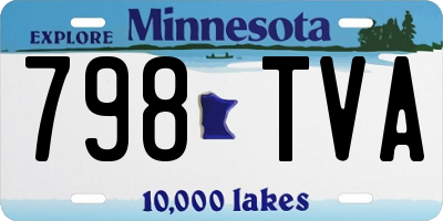 MN license plate 798TVA