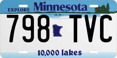 MN license plate 798TVC
