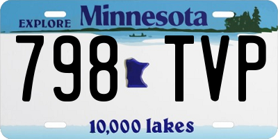MN license plate 798TVP