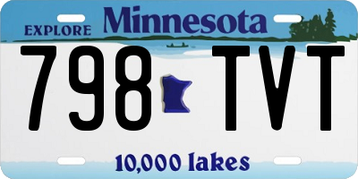 MN license plate 798TVT