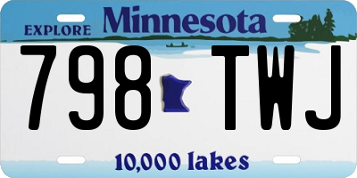 MN license plate 798TWJ