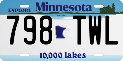 MN license plate 798TWL