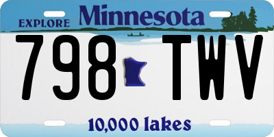 MN license plate 798TWV