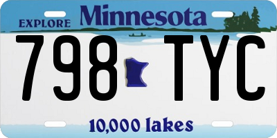 MN license plate 798TYC