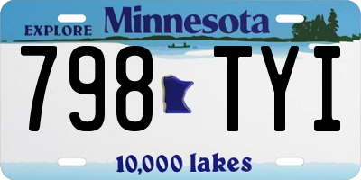 MN license plate 798TYI