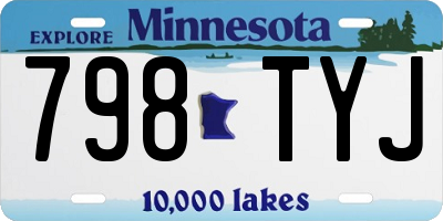 MN license plate 798TYJ