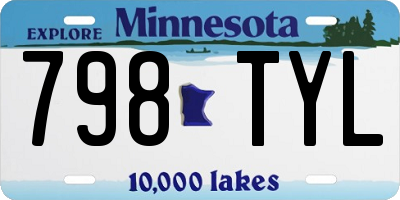 MN license plate 798TYL