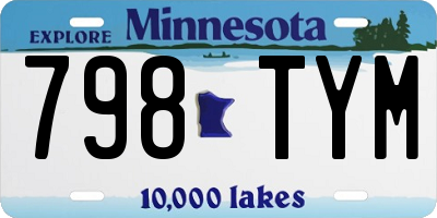 MN license plate 798TYM