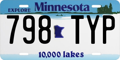 MN license plate 798TYP