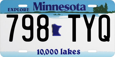 MN license plate 798TYQ