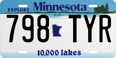 MN license plate 798TYR