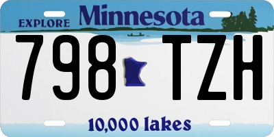 MN license plate 798TZH