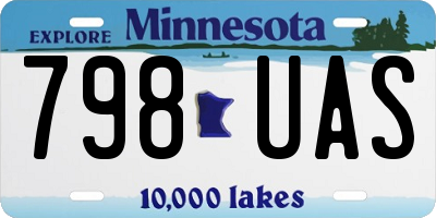 MN license plate 798UAS