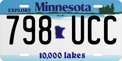 MN license plate 798UCC
