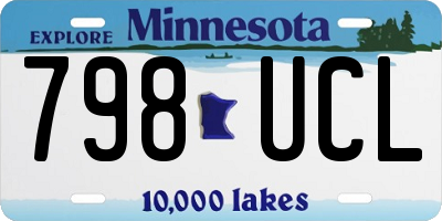 MN license plate 798UCL