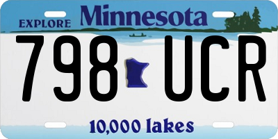 MN license plate 798UCR