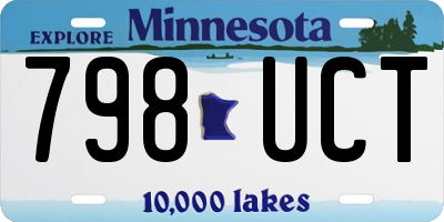 MN license plate 798UCT