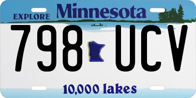 MN license plate 798UCV