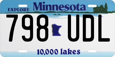 MN license plate 798UDL