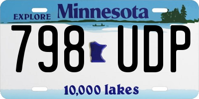 MN license plate 798UDP