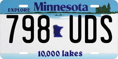 MN license plate 798UDS