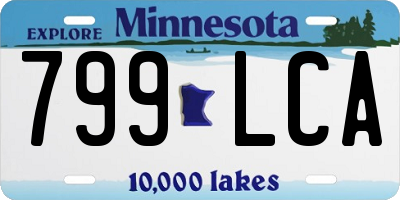 MN license plate 799LCA
