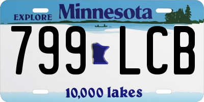 MN license plate 799LCB