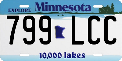 MN license plate 799LCC